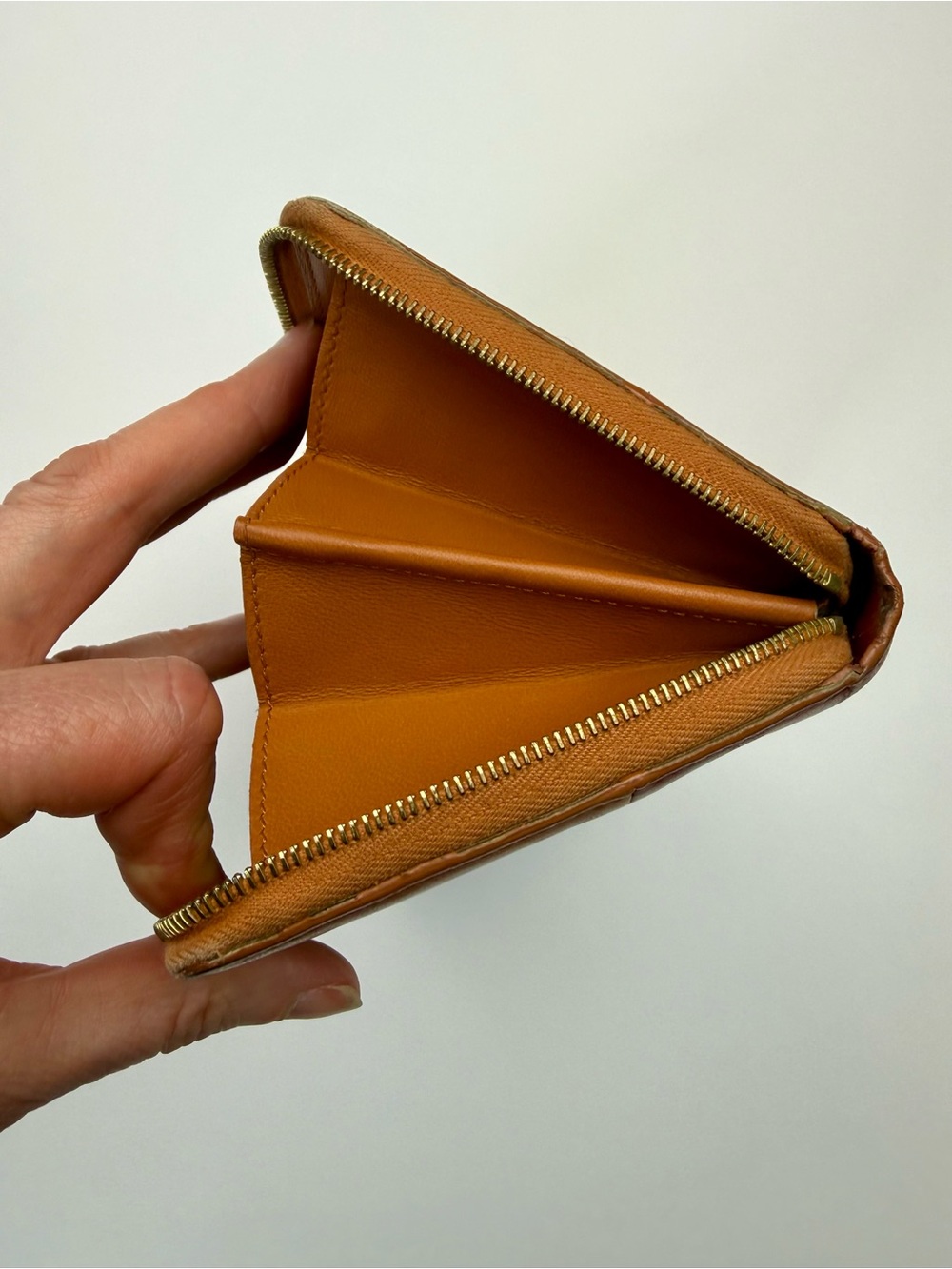 CELINE Colorblock Leather Zippered Long Wallet - Picture 8 of 16